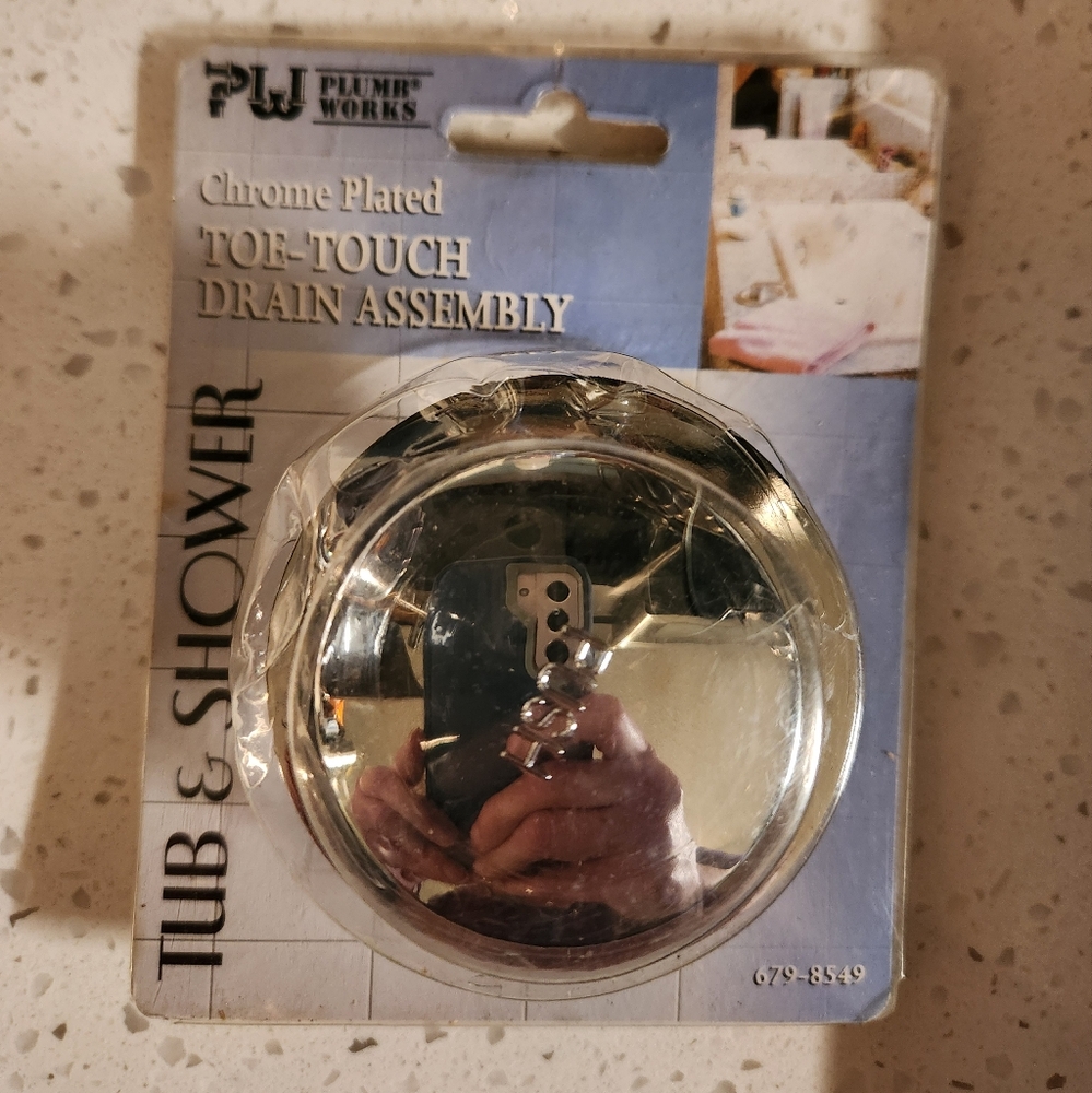 Plumb Works Toe Touch Tub Drain Assembly - Chrome